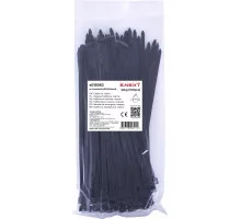Кабельная стяжка e.ct.stand.400.8.black (100шт), черная