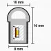 LED neon PROLUM™ 8x16, IP68, 12V, Seria „SF”, Alb cald, PRO