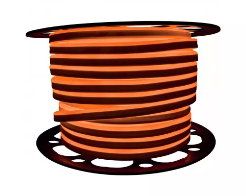 Светодиодный неон PROLUM™ 8x16, IP68, 12V, Series "LF", Оранжевый, PRO