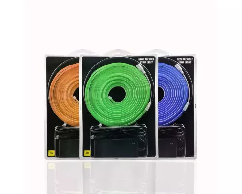Set gata de bandă de neon PROLUM™ 12V; 6x12; 5M; Portocaliu, PRO