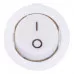 Переключатель клавишный e.switch.key.06, 2 pin, круглый, белый