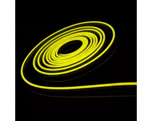 LED neon PROLUM™ 6x12, IP68, 12V, Seria „FX”, galben lămâie, PRO