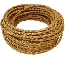 Cablu înpletit antic 2×0,50mm auriu