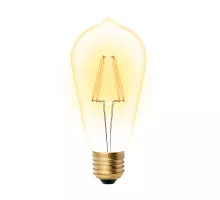 СВЕТОДИОДНАЯ ЛАМПА НА НИТИ ST64 5W E27 2700K ЗОЛОТОЙ VINTAGE GLV22GO