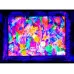 Vopsea fluorescentă Noxton pentru sticlă Silks Screen Violet deschis cu strălucire violet-roz sub lumină ultravioletă